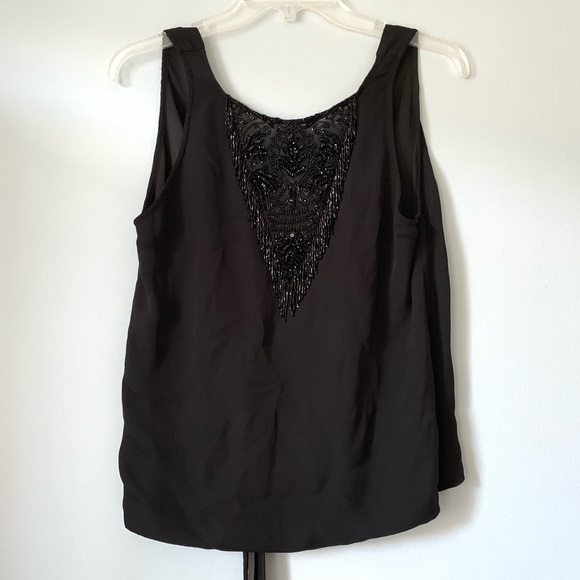NEW Haute Hippie Beaded Tie Back Tank